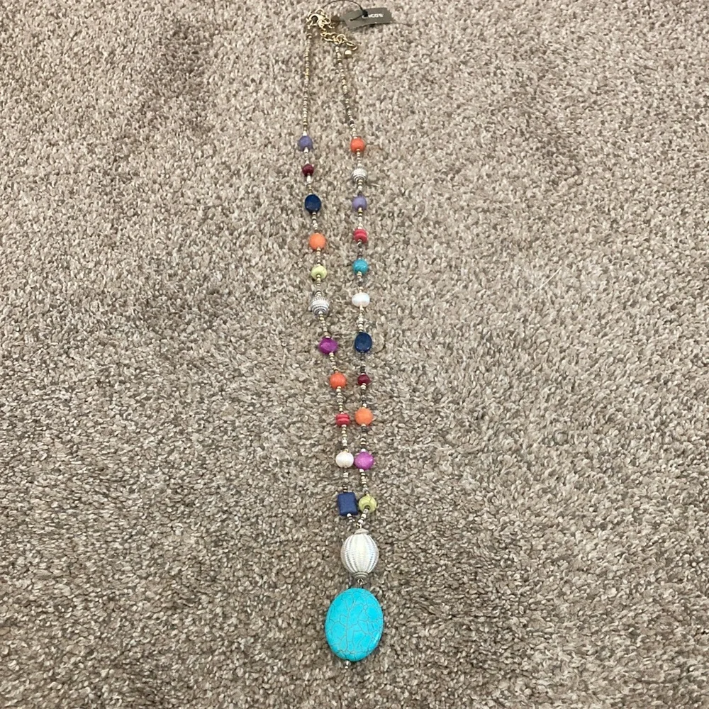 Chico's Multicolor Beaded Necklace - Picture 1 of 4